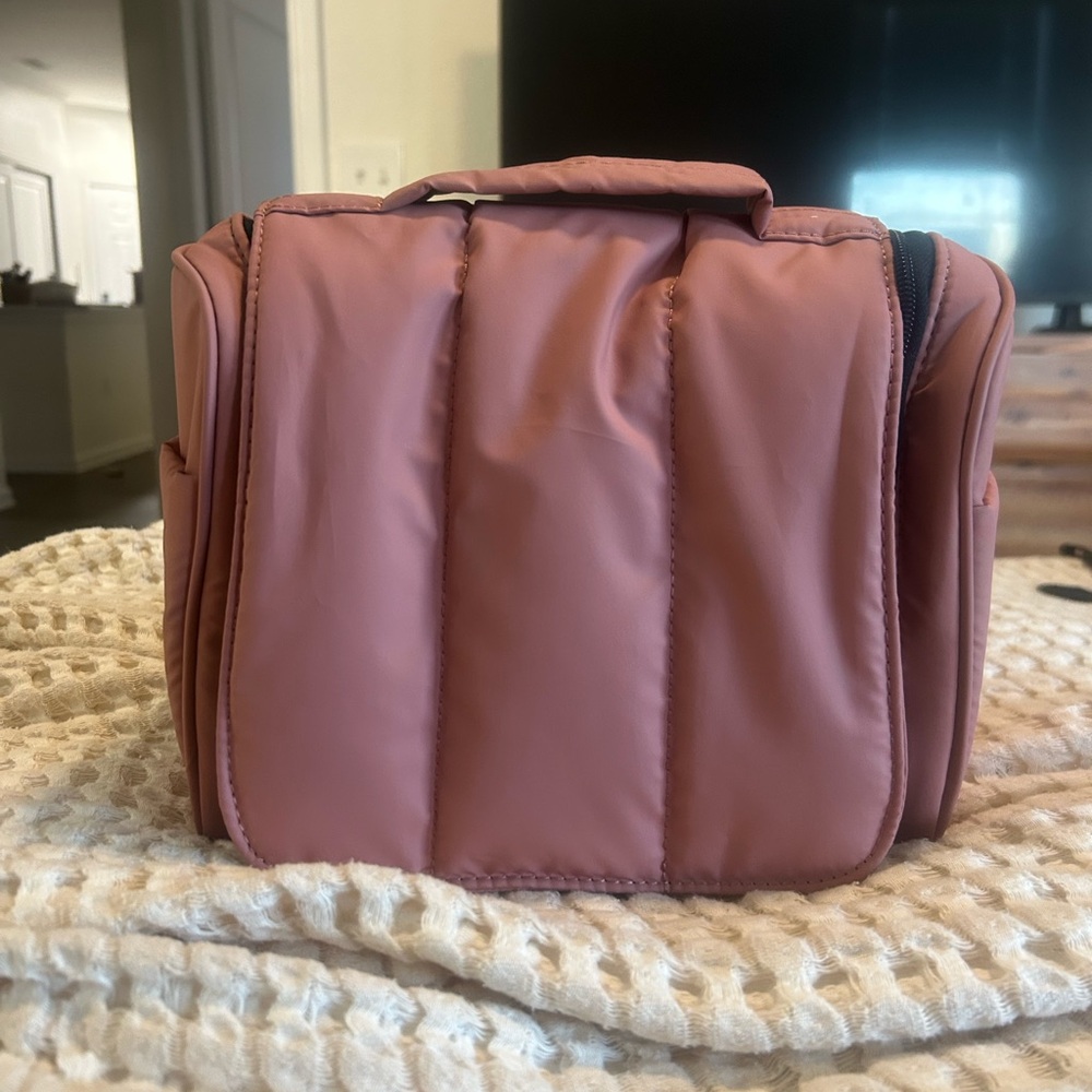 Calpak Luka Hanging Toiletry Bag in Peony Pink